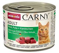 Animonda Carny CAT Adult Karma mokra z wołowiną, indykiem i królikiem op.200g