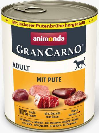 Animonda GranCarno DOG Adult Karma mokra z indykiem op. 800g