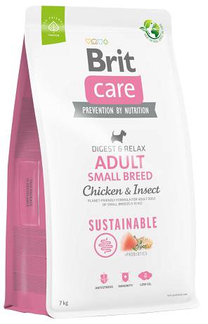 Brit Care DOG Adult Small Sustainable Chicken&Insect Karma sucha op. 2x7kg DWU-PAK [Data ważności: 09.07.2024r.]