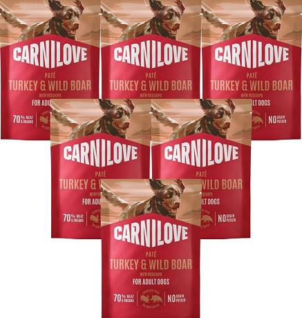 Carnilove DOG Adult Turkey&Wild Boar Mokra Karma z indykiem i dzikiem 12x300g PAKIET